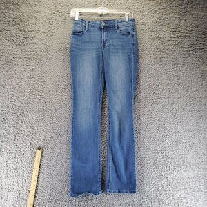Old Navy Jeans Womens 0 Blue Mid-Rise Wow Boot-Cut Denim Stretch